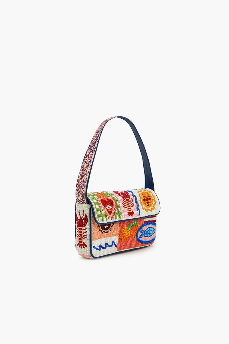 America & Beyond - Wholesale Shoulder Bag - Women's - Sun & Sea Beaded Shoulder Bag2