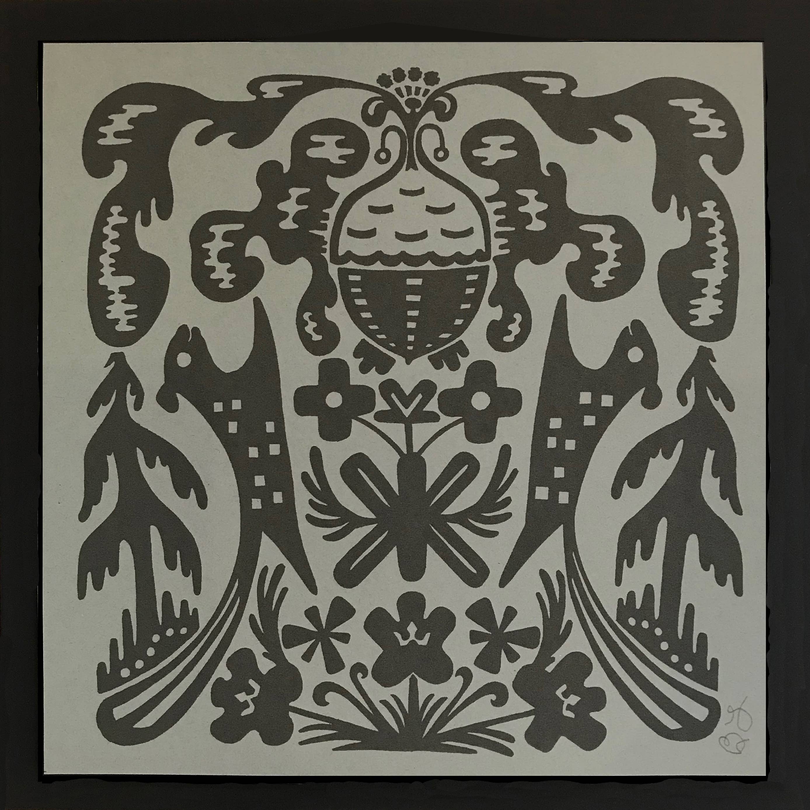 Morning Paper dot Design - Wholesale Art Print - Chipmunk silkscreen print0