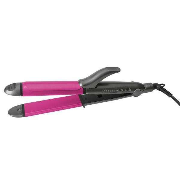 Hot & Hotter 2 in 1 Ceramic Flat Iron Hair Styler 1 1/4 Inch for wholesale by Annie International, Inc.
