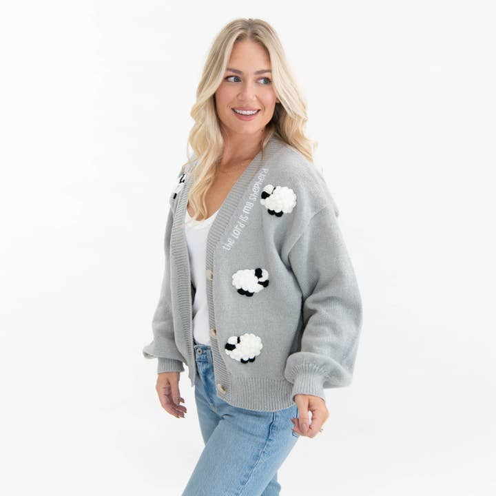 The Lord is my Shepherd Cardigan for wholesale by Love in Faith