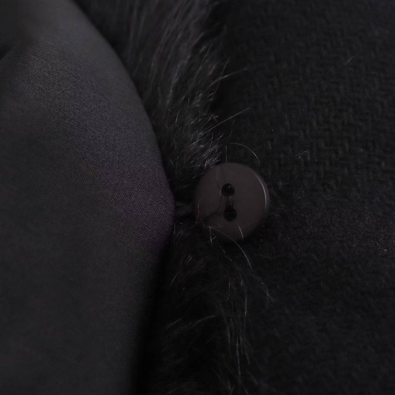 Marayn – wholesale Fur/faux fur coat – Women's – Chic Faux Fur Collar Belted Wool Coat 2025 Spring15