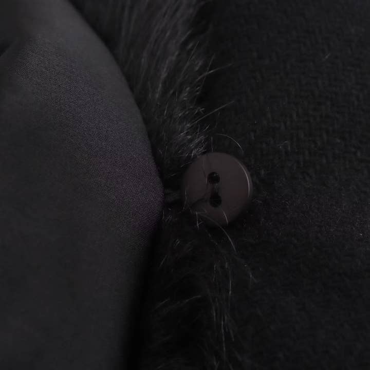 Marayn – wholesale Fur/faux fur coat – Women's – Chic Faux Fur Collar Belted Wool Coat 2025 Spring15