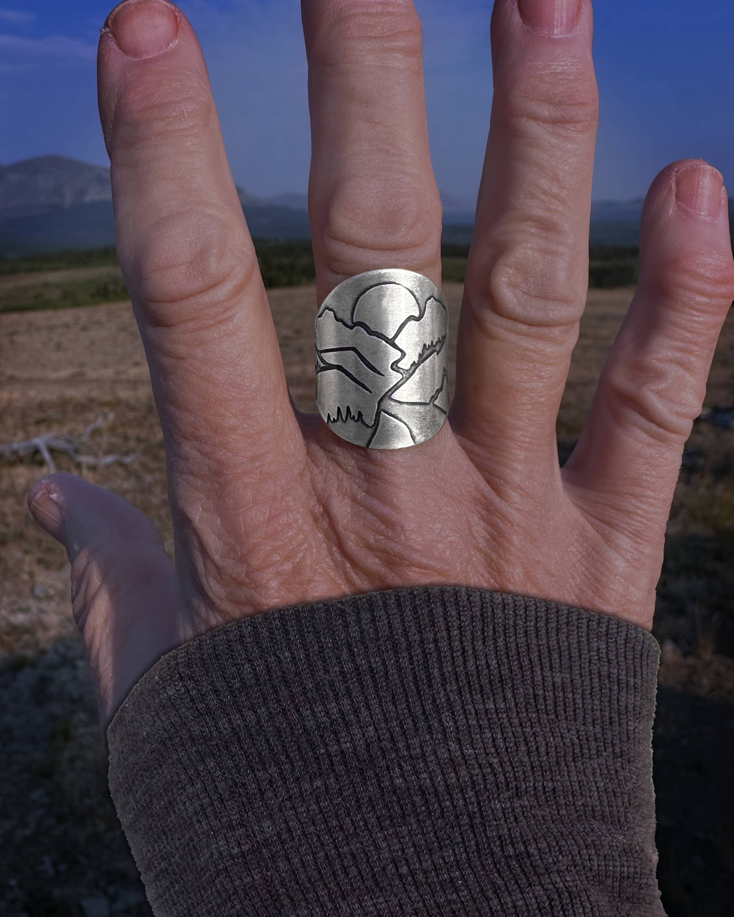 Daphne Lorna - Wholesale Cocktail/Statement Ring - Going to the Sun Road Adjustable Ring6