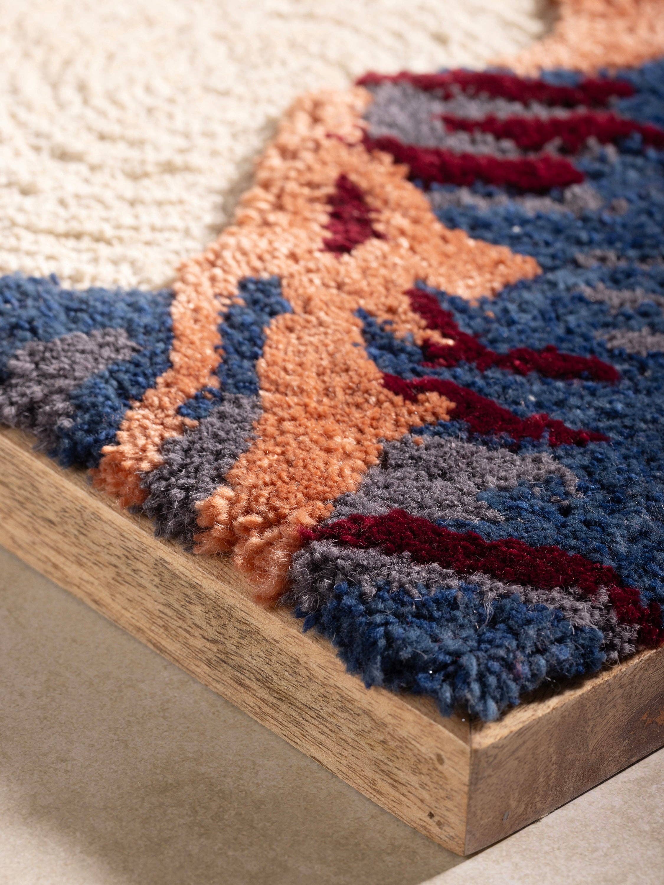 GAURI KOHLI - Wholesale Tapestry/Textile - Jhansi Tufted Wall Art – 18″×18″1