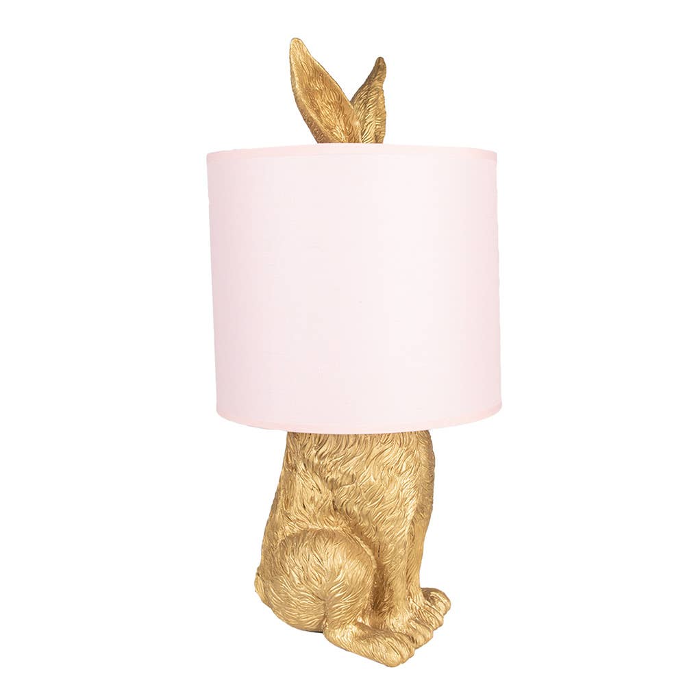 Clayre & Eef - Wholesale Accent/Desk Lamp - 6LMC0013GOP Table Lamp Rabbit Ø 20x43 cm Gold colored1