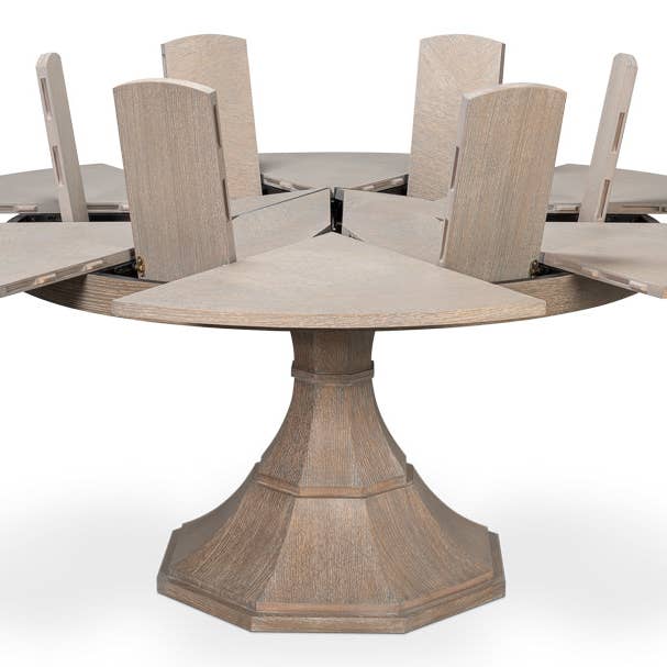 LOOMLAN - Wholesale Side Table - Giselle Jupe Extendable Wooden Dining Table23