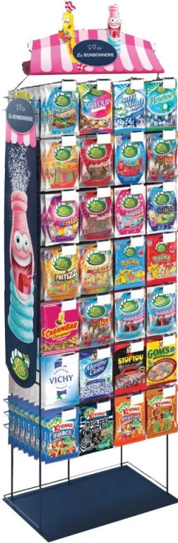 LS GROUP – wholesale Återförsäljarskyltning – Godis + ställ0