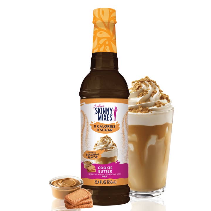 Sugar Free Cookie Butter Syrup for wholesale by Jordan's Skinny Mixes