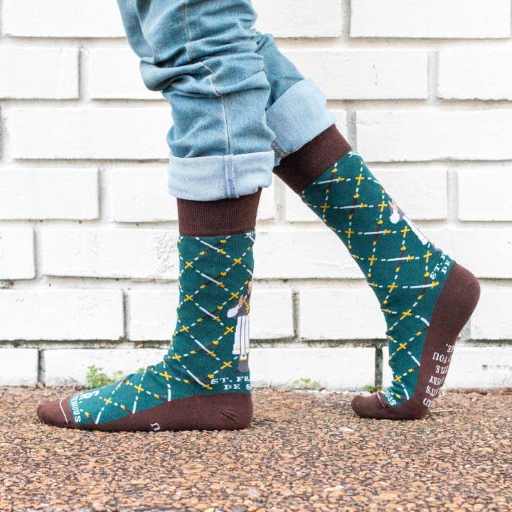 Sock Religious - Wholesale Socks – Unisex - St. Francis de Sales Adult Socks4