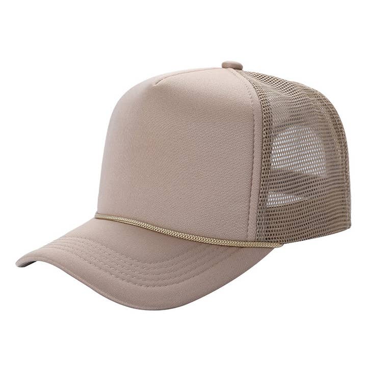 Funteze - Wholesale Trucker Hat - Unisex - Solid Color Foam Sponge Mesh Trucker Hat