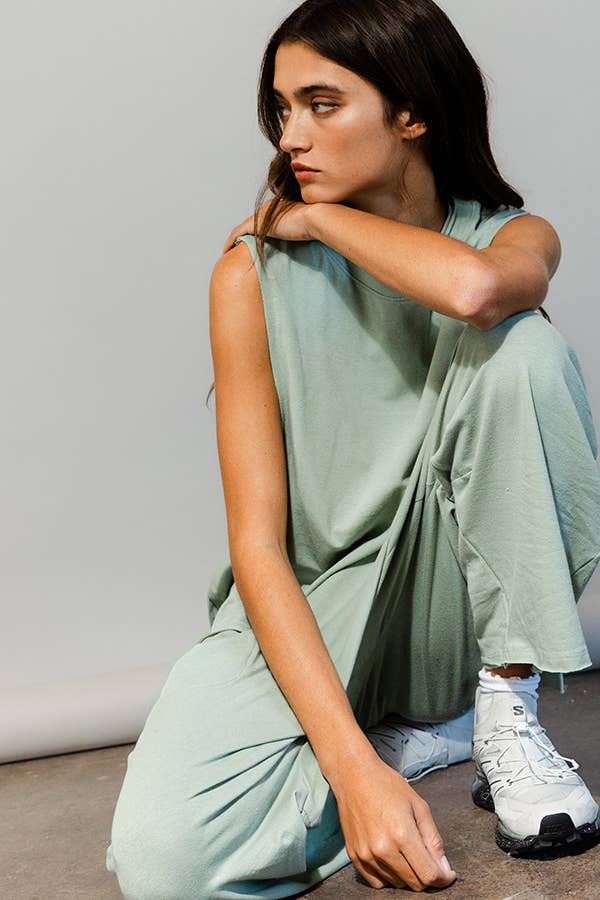 BUCKETLIST INC - Wholesale Pants - Women's - P5385  Solid Knit Harem Pants3