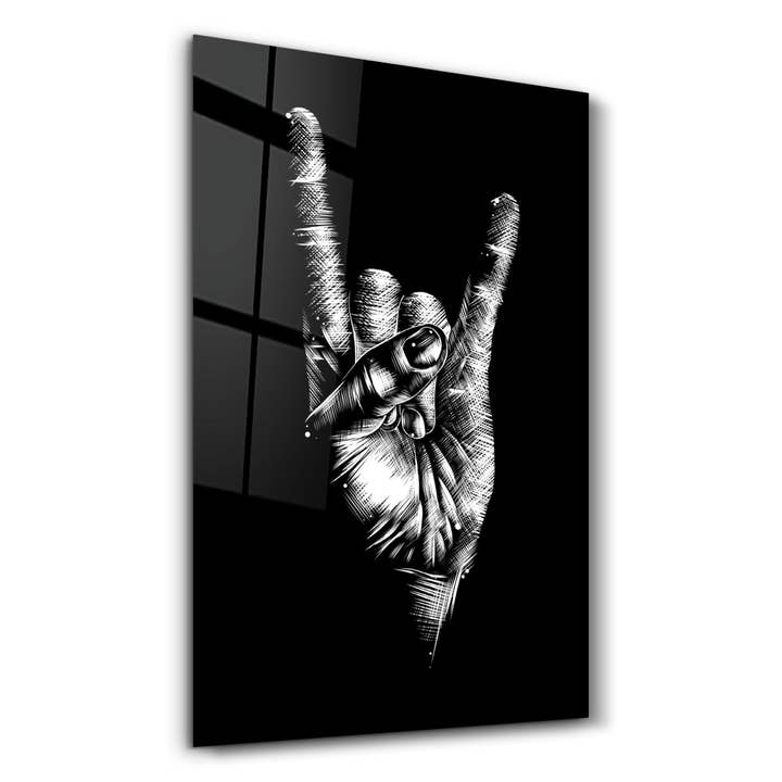 Pour toujours Rock N Roll | Art mural en verre pour la vente par Artdesigna KG