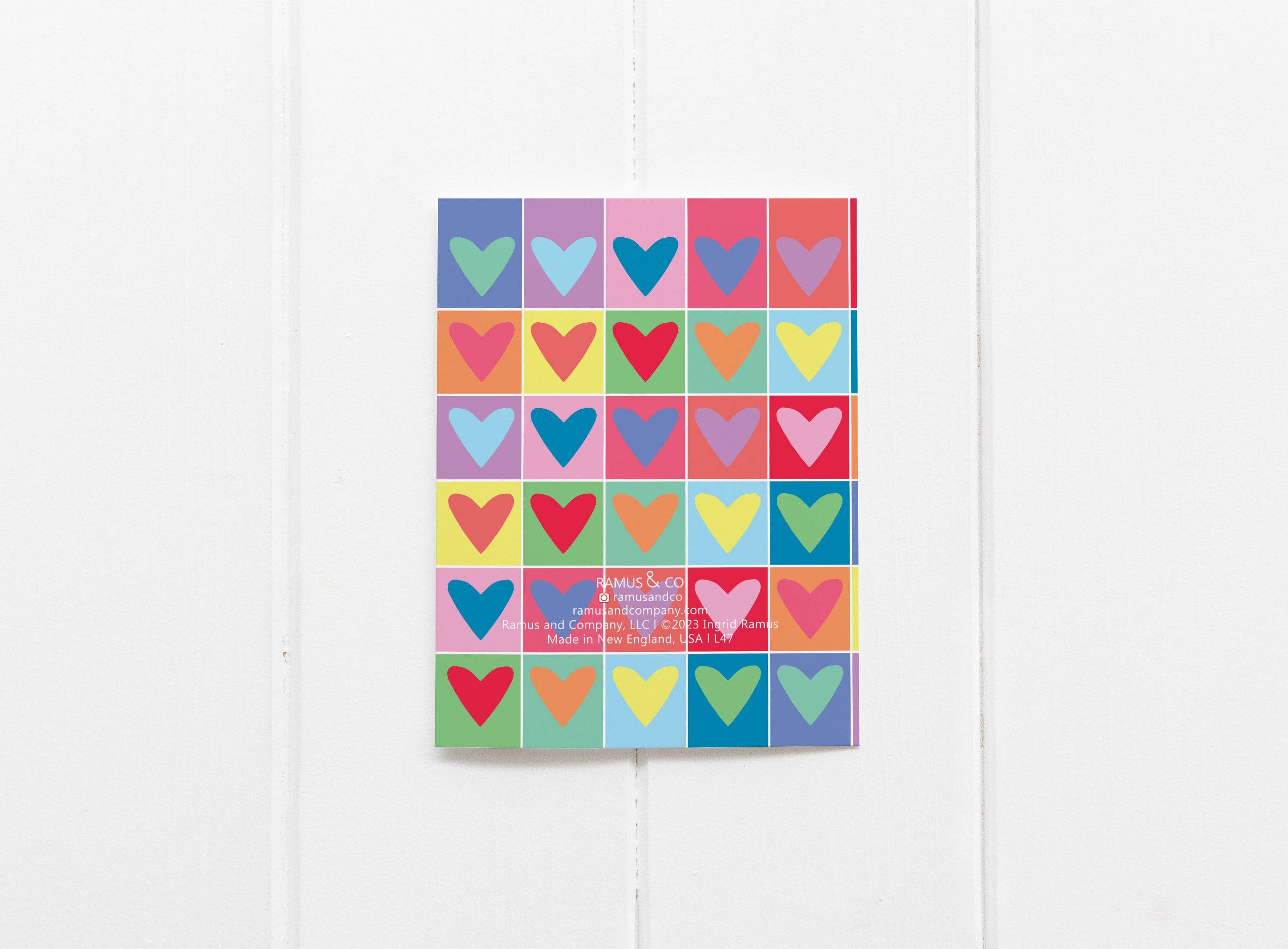 Ramus & Co. – Großhandel Liebeskarte – Grußkarte mit Regenbogen-Herzen1