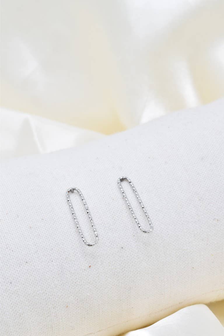 Kapyco - Vendita all'ingrosso Orecchini a cerchio - Orecchini in acciaio inox effetto martellato -BO1003703