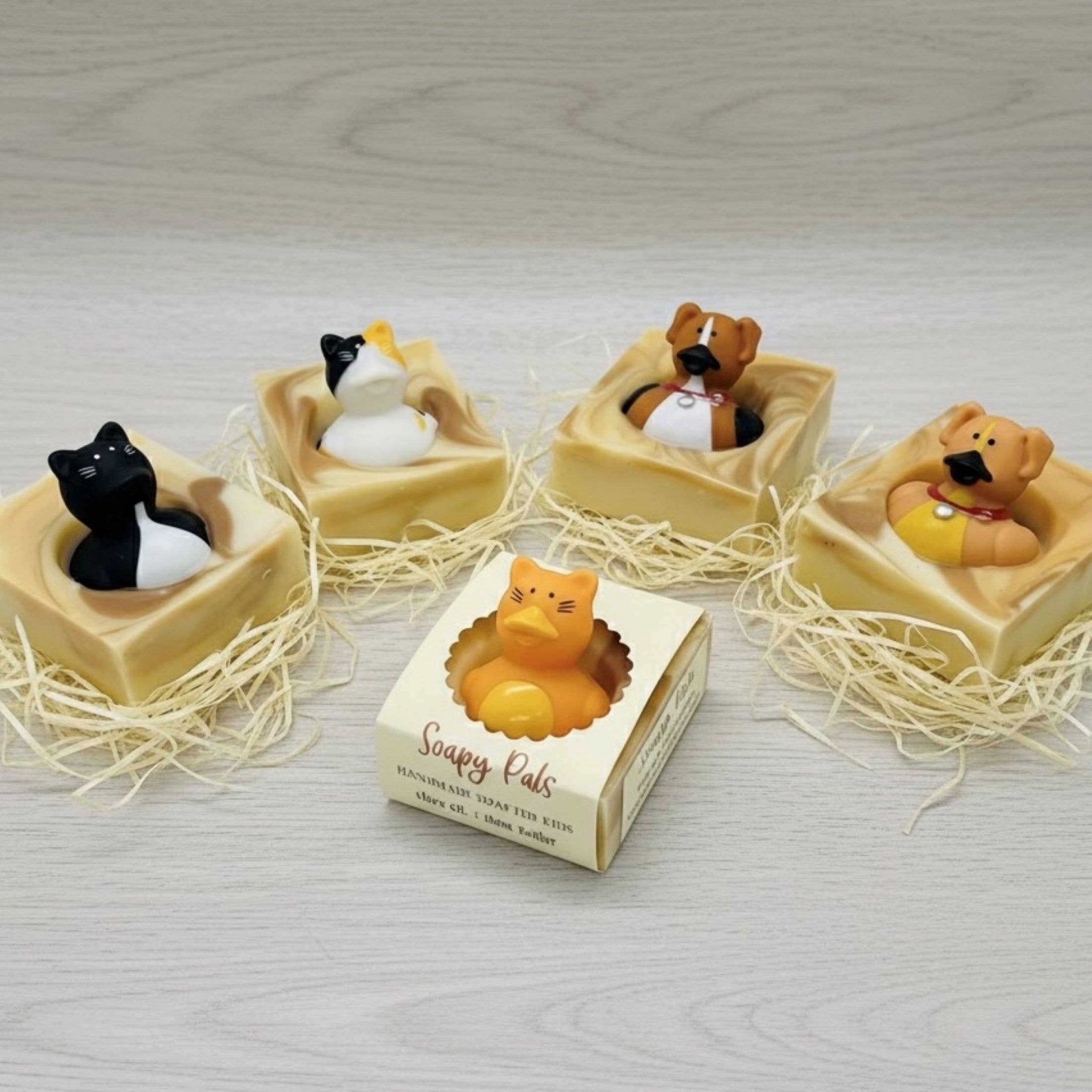 SARATOGA SOAP COMPANY - Wholesale Bar Soap - Soapy Pals Handmade Soap Bar for Kids VEGAN COLD PROCESS4