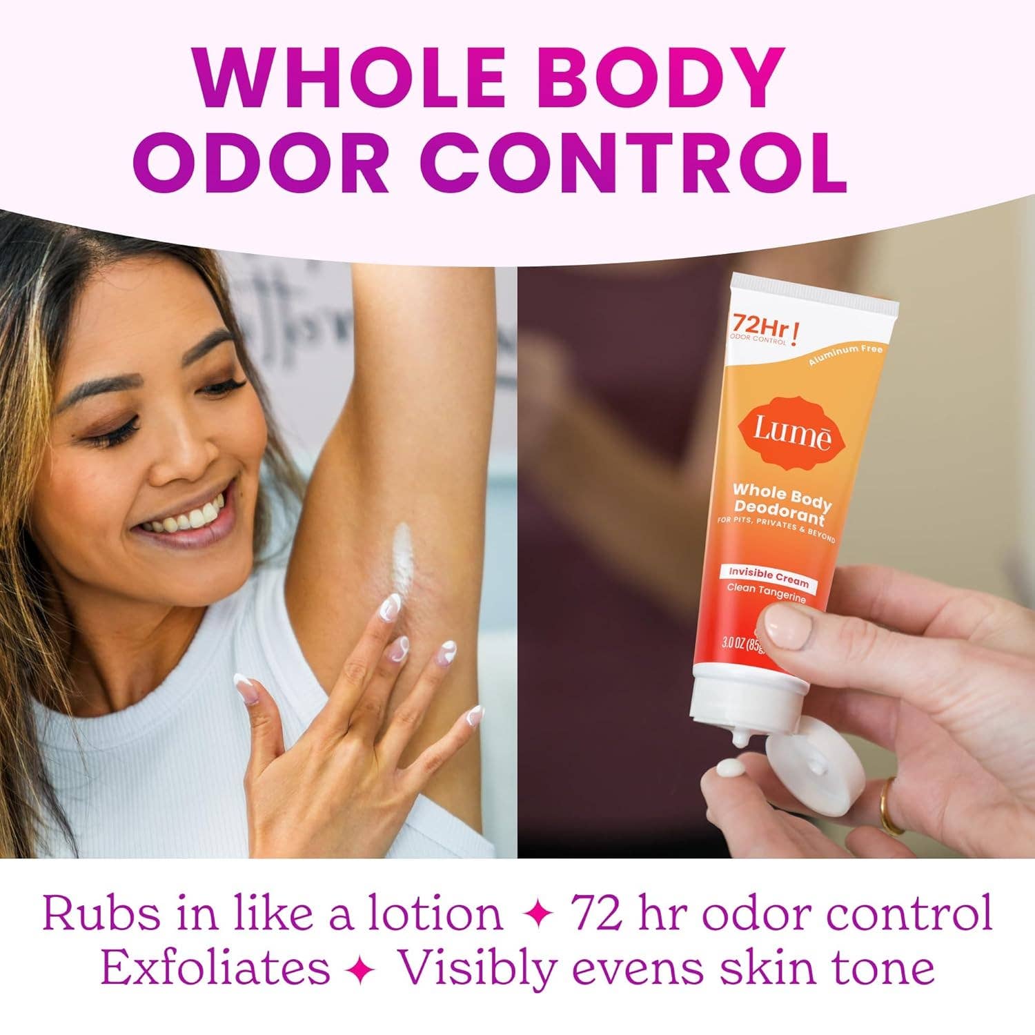 MEHIAZ – wholesale Deodorant – Women's – Lume Whole Body Deodorant Cream – Clean Tangerine6