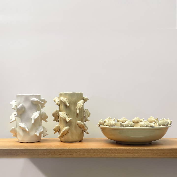 Opjet Paris - Wholesale Decorative Plate/Dish/Bowl - Fish sand centerpiece D33 H11.5cm1