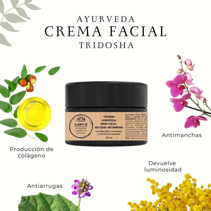 Lady Z Cosmetica - Wholesale Facial Moisturizer - Tridosha facial cream with vegetable retinol, nourishing and3