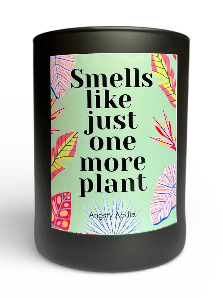 Plant lover candle, gift for gardener, plant lover gift for wholesale by Angsty Addie