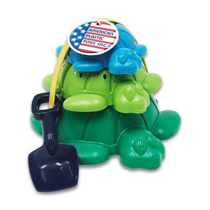 Stacking Turtle Pail Set Plastic Toy for Kids for wholesale by American Plastic Toys