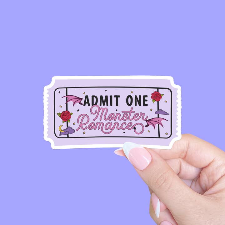 Autocollant Monster Romance, autocollant Bookish, autocollant Reader pour la vente par Radical Buttons