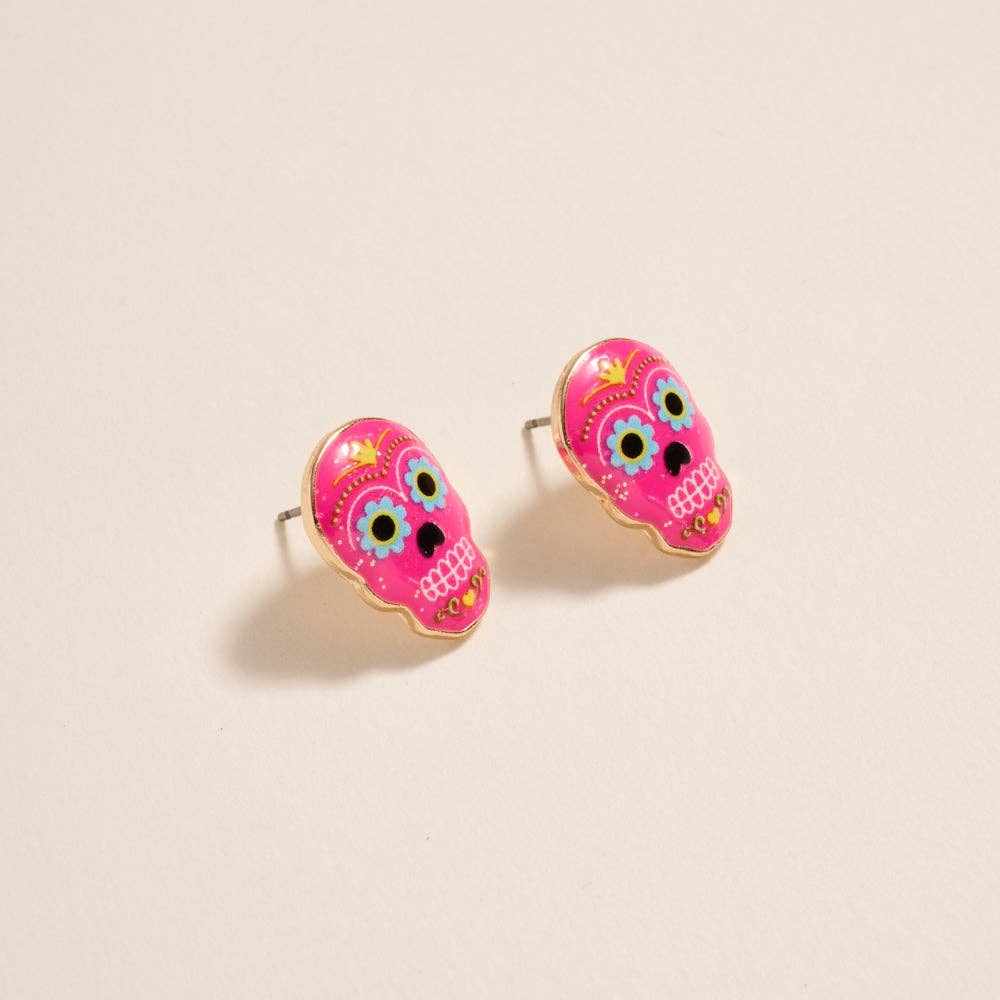 Designature New York - Wholesale Stud/Post Earrings - Sugar Skull Day of the Dead Post Earrings Jewelry1
