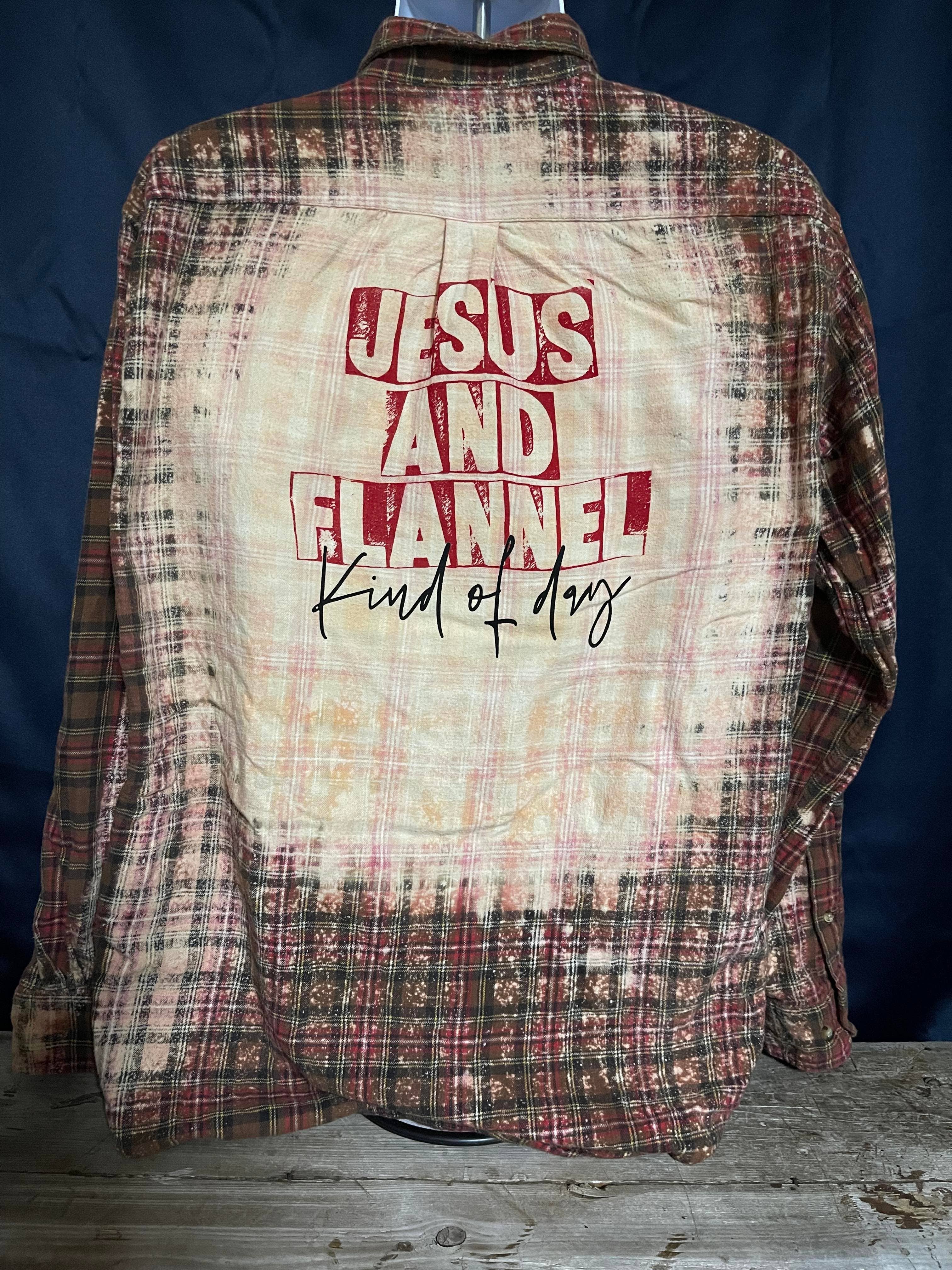 Infidel Nation Apparel - Vendita all'ingrosso Camicia button down - Unisex - Camicia abbottonata sbiancata tipo Gesù e flanella1