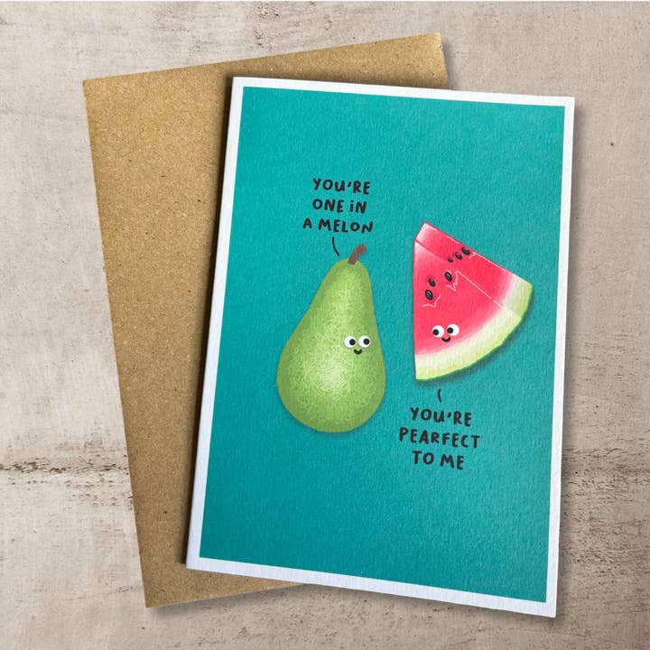 Eres única en tu especie - Tarjeta de San Valentín para venta al por mayor de Back To The Drawing Board Illustration