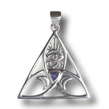 Iolite Sacred Power Symbol Pendant for wholesale by Esprit Creations