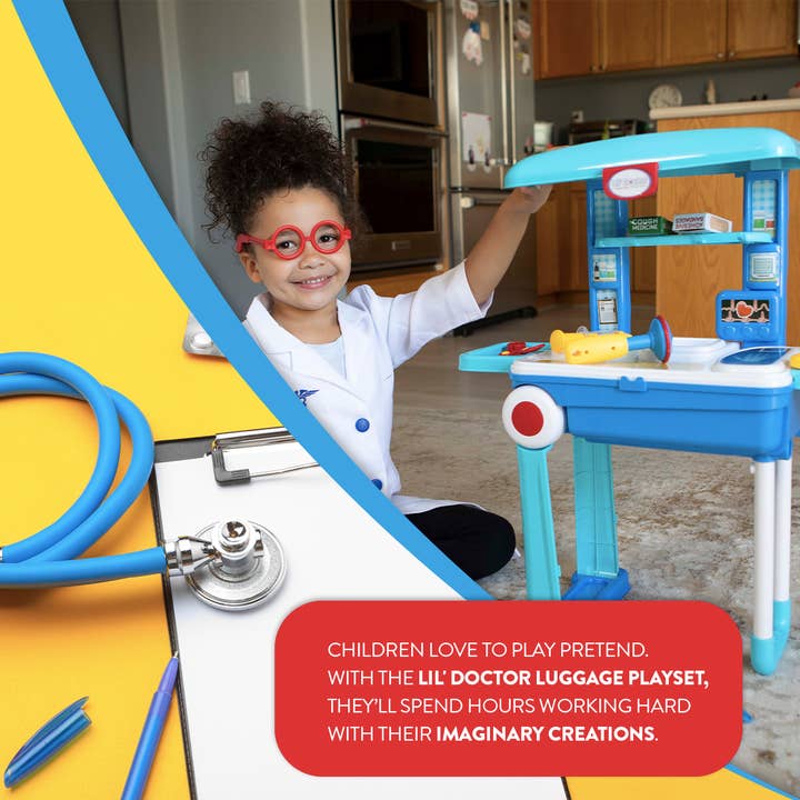 World Tech Toys - Wholesale Toy Set - Kids - 23 Piece Lil Doctor Mobile Suitcase Luggage Kids Playset4