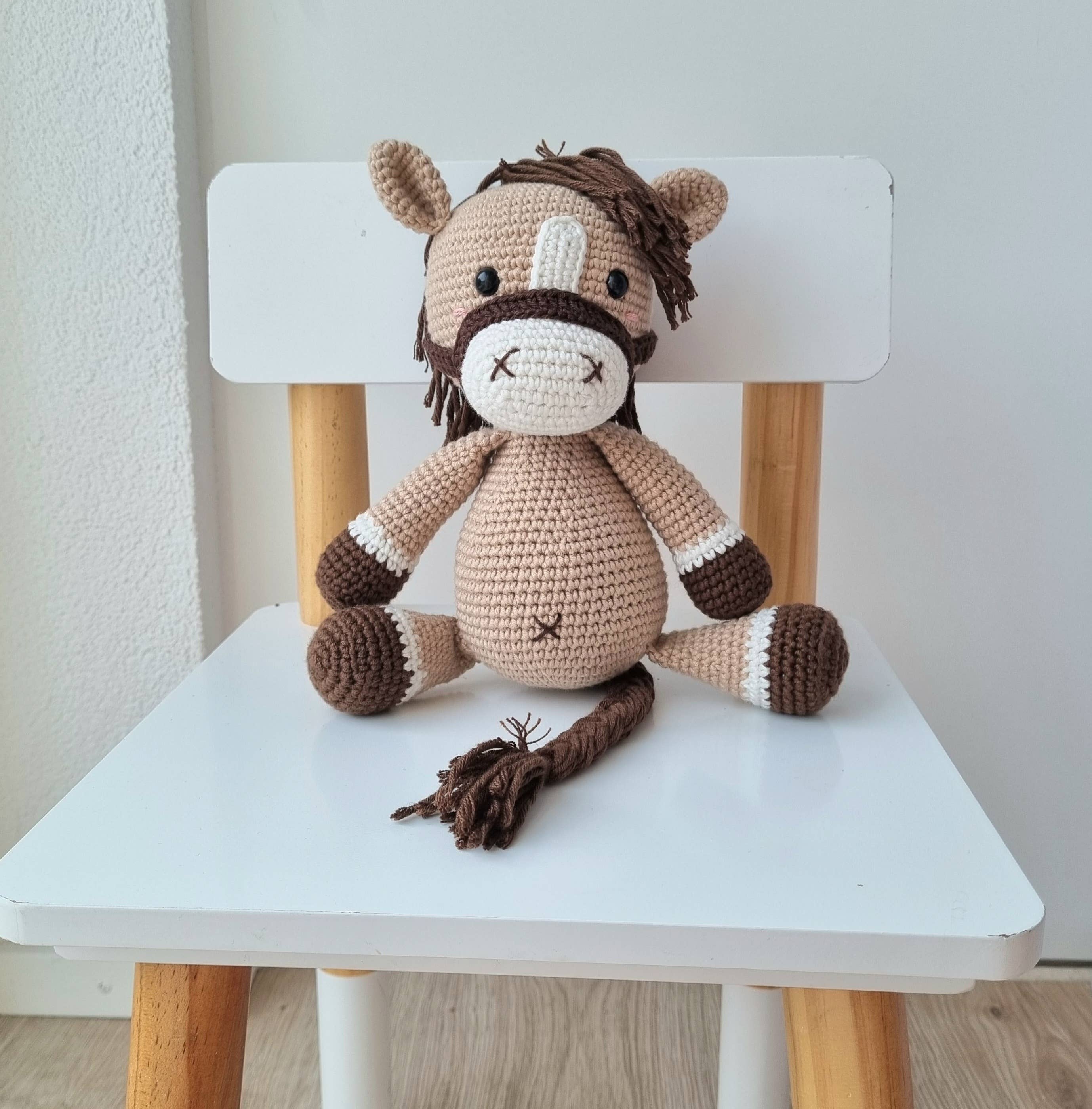 Teddi Bebe - Wholesale Stuffed/Plush Toy - Kids & Baby - XXL horse brown/beige