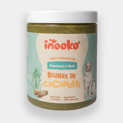 INOOKO – wholesale Husdjursfoder – Hund – Jordnötssmör för hund - Spirulina och Kelp0