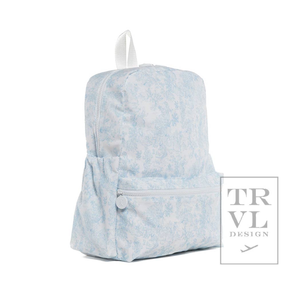 TRVL Design - Wholesale Backpack - Women's - Backpacker - Backpack Bunny Toile Blue1