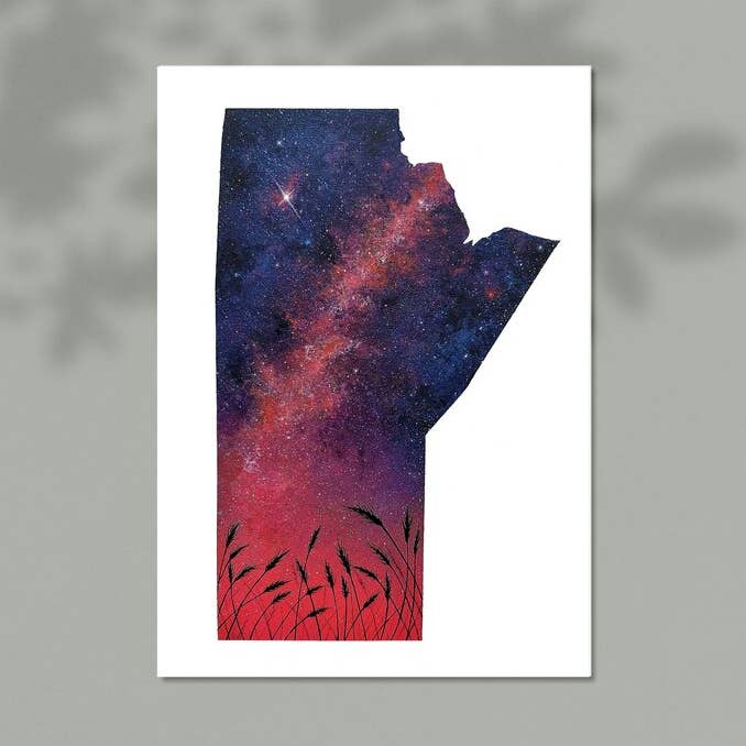 Impresión «Campos de trigo de Manitoba» 8 x 10 pulgadas (fondo blanco) para venta al por mayor de MLpaintings