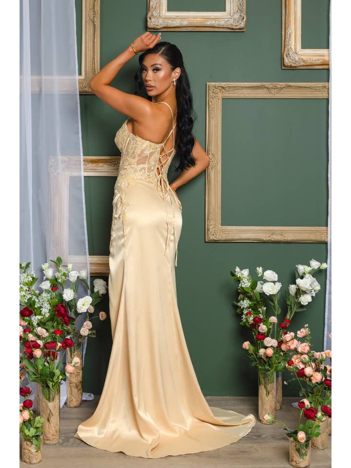 RICARICA INC. - Wholesale Gown – Women's - 7506_LUX LACEUP BACK BEADED EMBROIDERED SEQUIN MAXI DRESS14