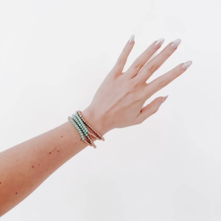 Pretty Simple - Wholesale Beaded Bracelet - Avary Glass and Metallic Bead Bracelet1