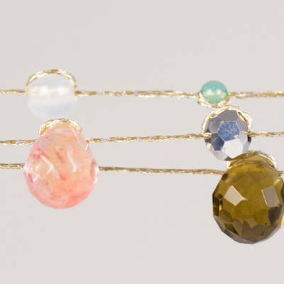 Crossroads Accessories Inc - Vente Collier de perles - Collier en fil de soie multicolore2