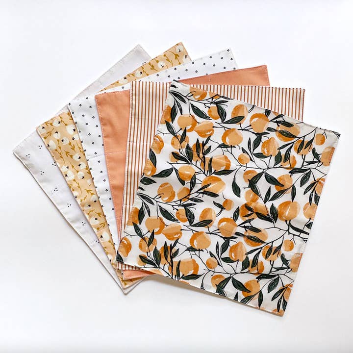 Peace Out Plastic - Wholesale Dinner & Cloth Napkin - Modern Fall Harvest Reusable Cotton Paper Paperless Towels2