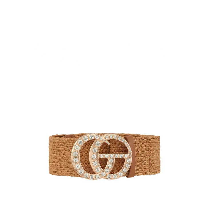 Pink Irene Wholesale - Wholesale Belt - Women's - Rhinestone GO Charm Elastic Belt2