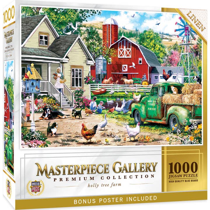 Masterpiece Gallery - Holly Tree Farm 1000 Piece Jigsaw Puzzle for wholesale by Masterpieces Puzzles