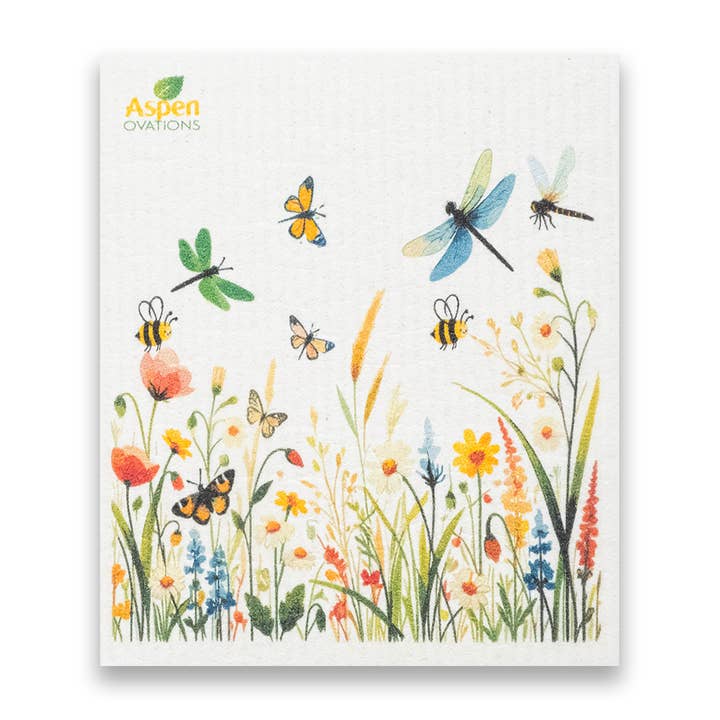 AspenOvations – wholesale Kökshandduk/Disktrasa – Blooming Meadow Magic Svenska Disktrasor Miljövänliga