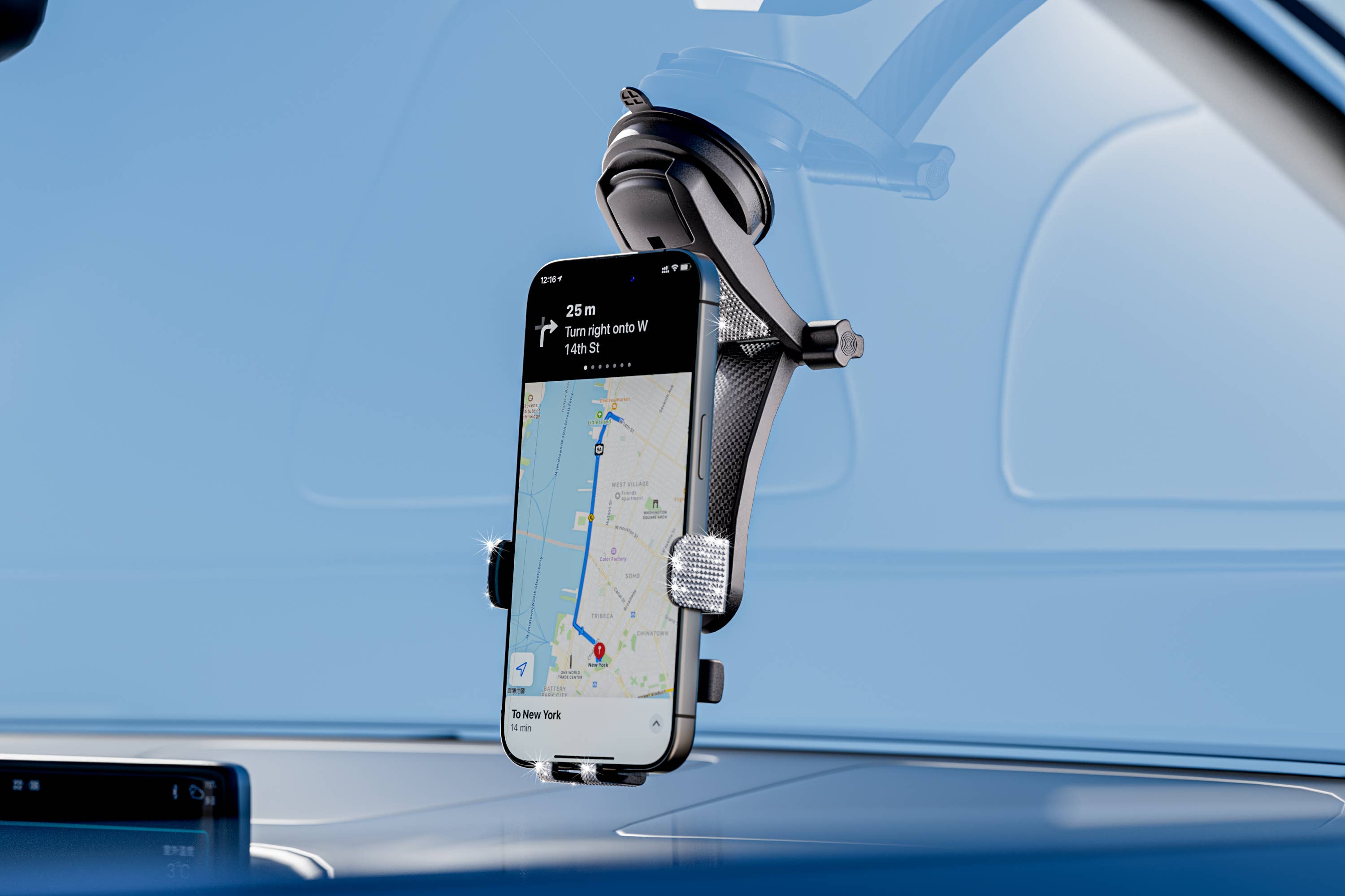 LAX Gadgets - Wholesale Phone/Tablet Stand - Bling Adjustable Cradle Mount For iPhone/Android Retail Pack16