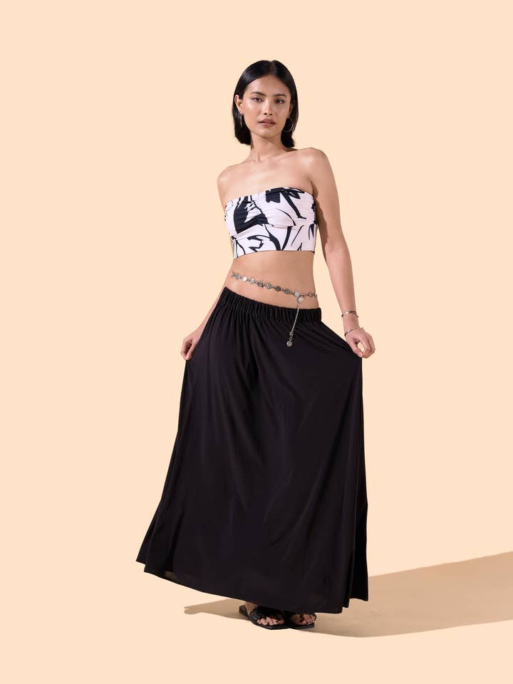 Falda larga amplia - Fabiola para venta al por mayor de Osanna Creazione