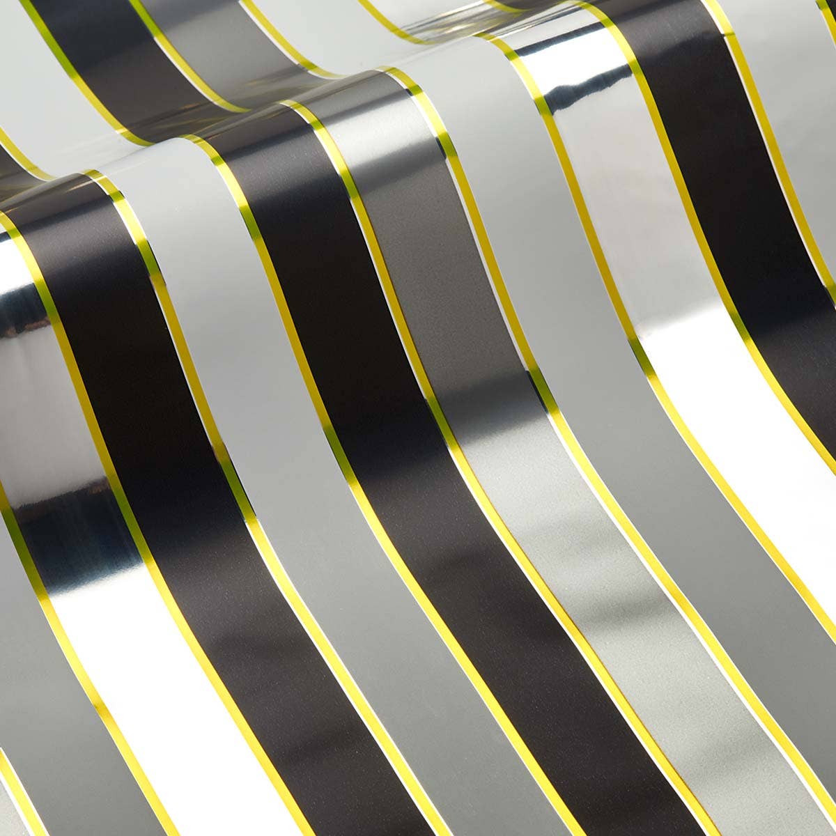 Draeger Paris - Wholesale Wrapping Paper Roll - Box of 40 Rolls - black and gold mirror.2