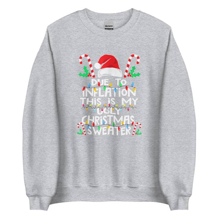 Sweatshirt unisexe Inflation and This is My Ugly Sweater pour la vente par SUNFLOWER DREAMS BOUTIQUE
