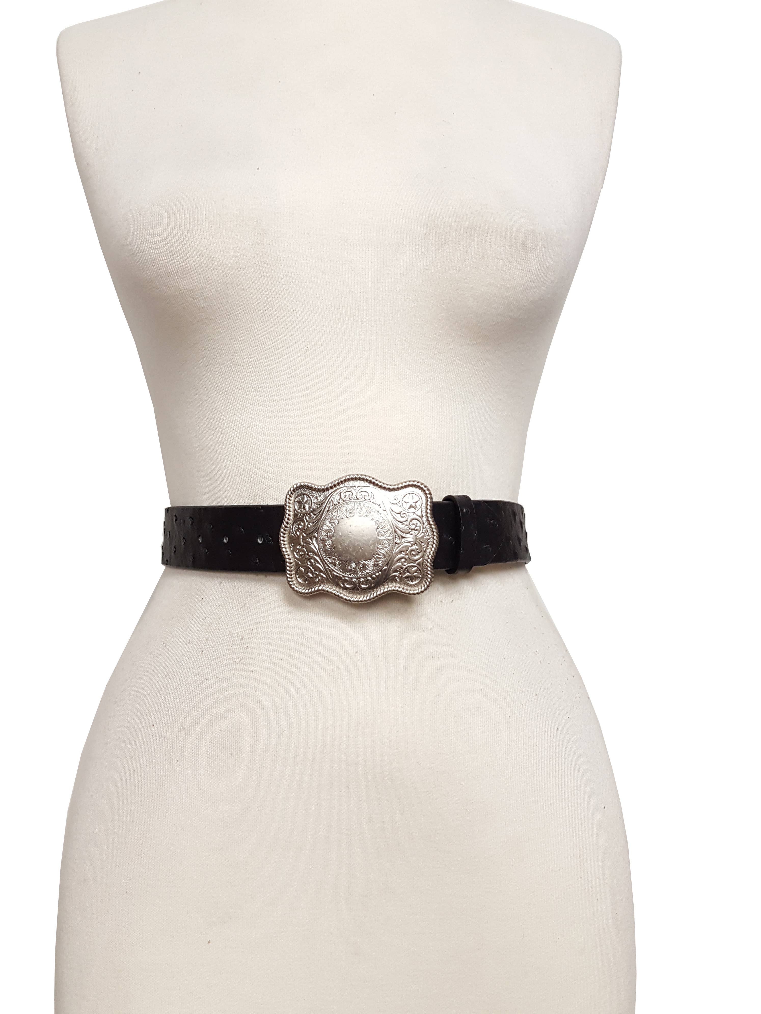 Axesoria West – wholesale Bälte - Dam – Västerländskt inspirerat spänne med strutstryckt bälte7