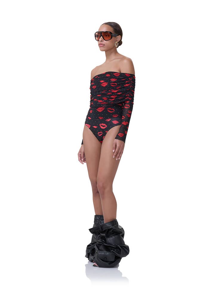 Maxine Bodysuit - Rouge Kiss for wholesale on Faire