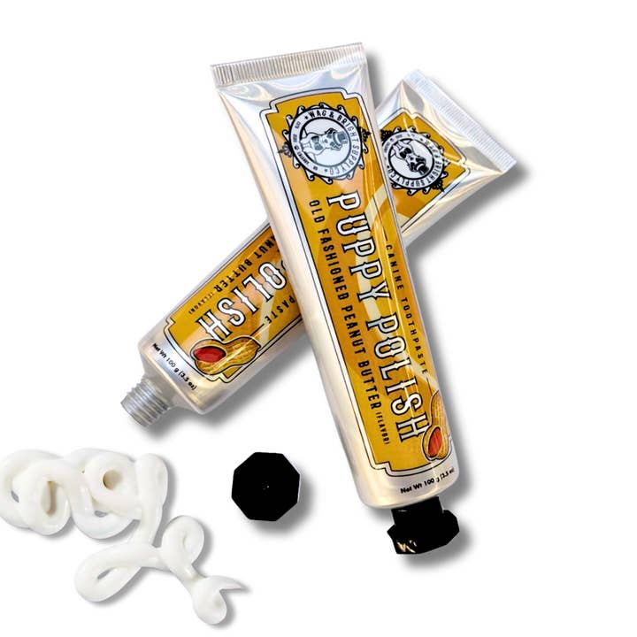 Wag & Bright Supply Co. - Wholesale Hondentandpasta - Hond - Puppy Poolse Tandpasta - Oud-Hollands Pindakaas