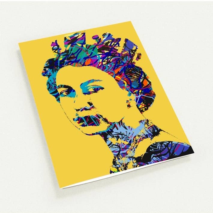 QUEEN B - Pak van 10 dubbelgevouwen kaarten (standaard enveloppen) voor wholesale door PATRICKASTWOOD.COM