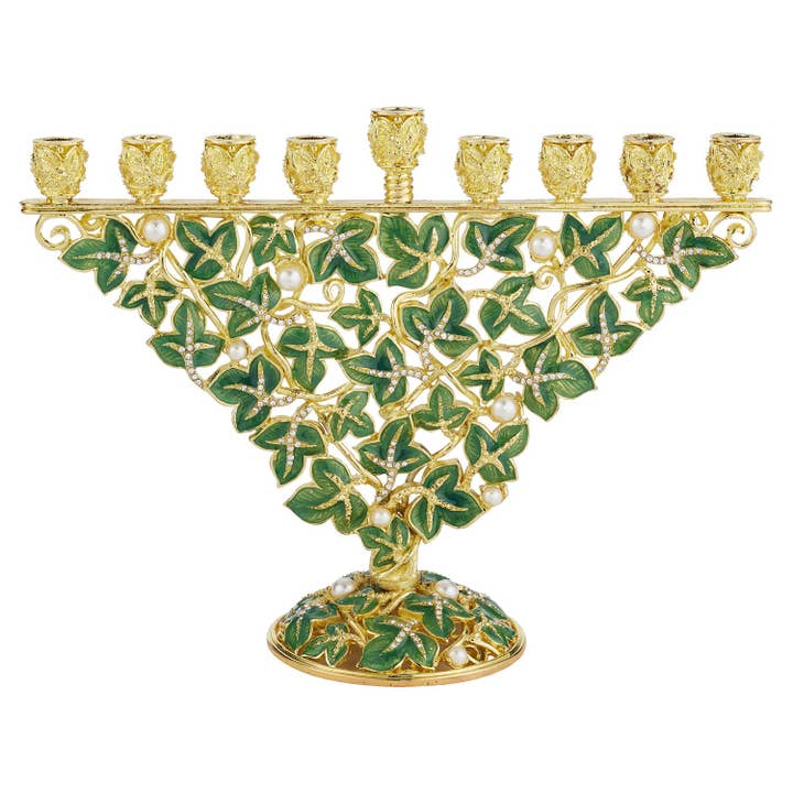 Ivy Menorah | Grøn Menorah | Hanukkah | Chanukah for engroshandel hos OLIVIA RIEGEL